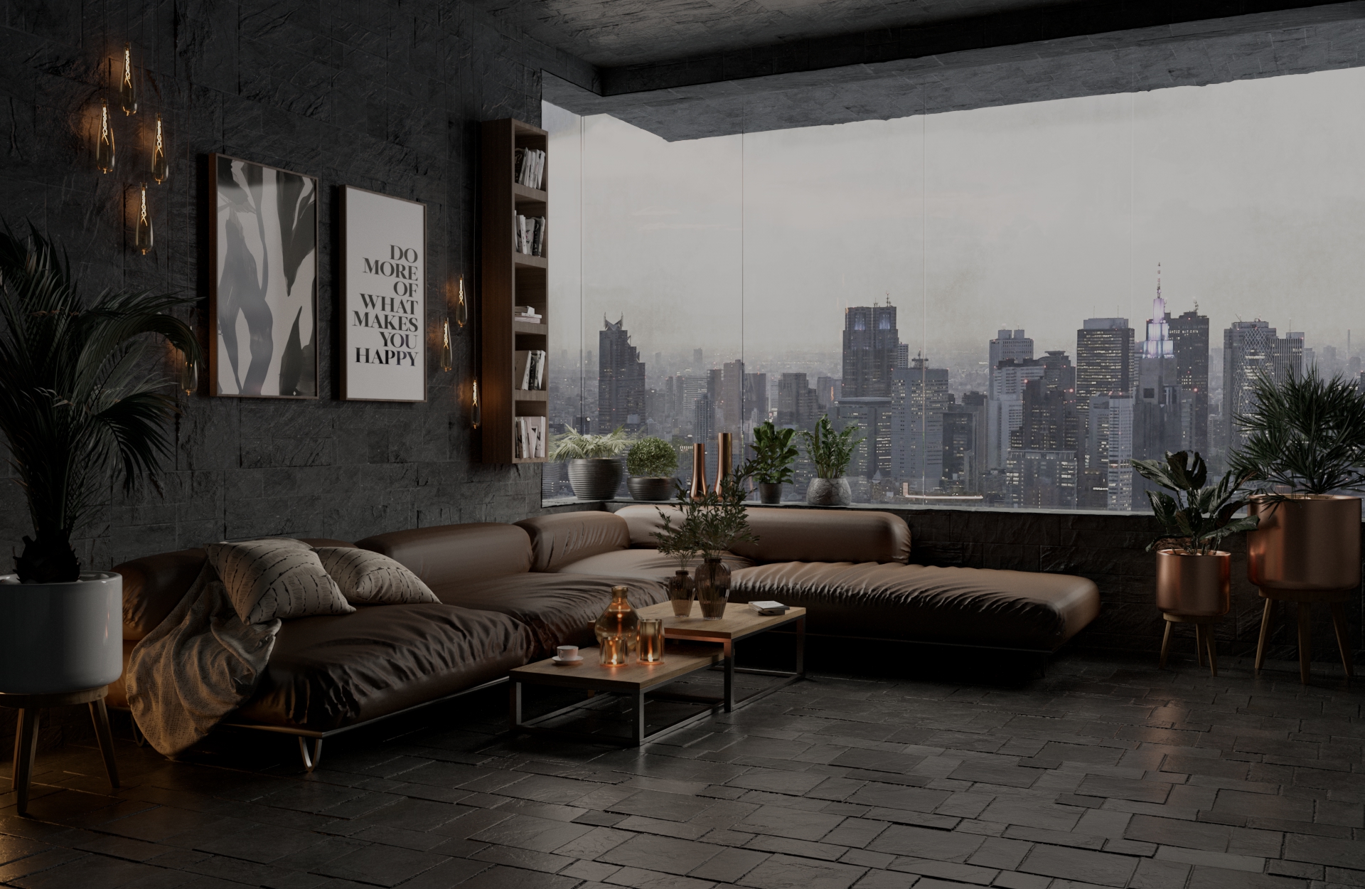 3D Realistic Living room